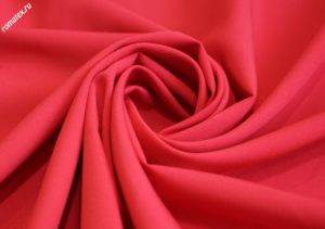 Ткань лиза спандекс цвет красно-коралловый